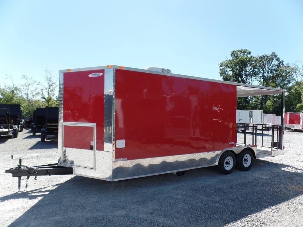 8.5′ x 22′ Concession Red BBQ Food Trailer With Appliances — photo 6