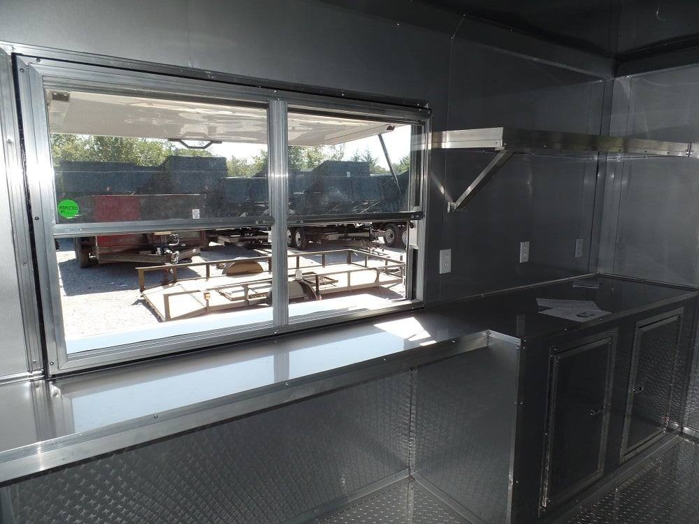 8.5′ x 22′ Concession Red BBQ Food Trailer With Appliances — photo 14