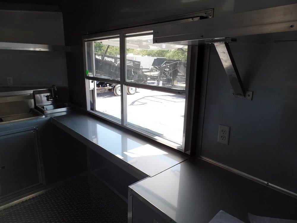 8.5′ x 22′ Concession Red BBQ Food Trailer With Appliances — photo 2