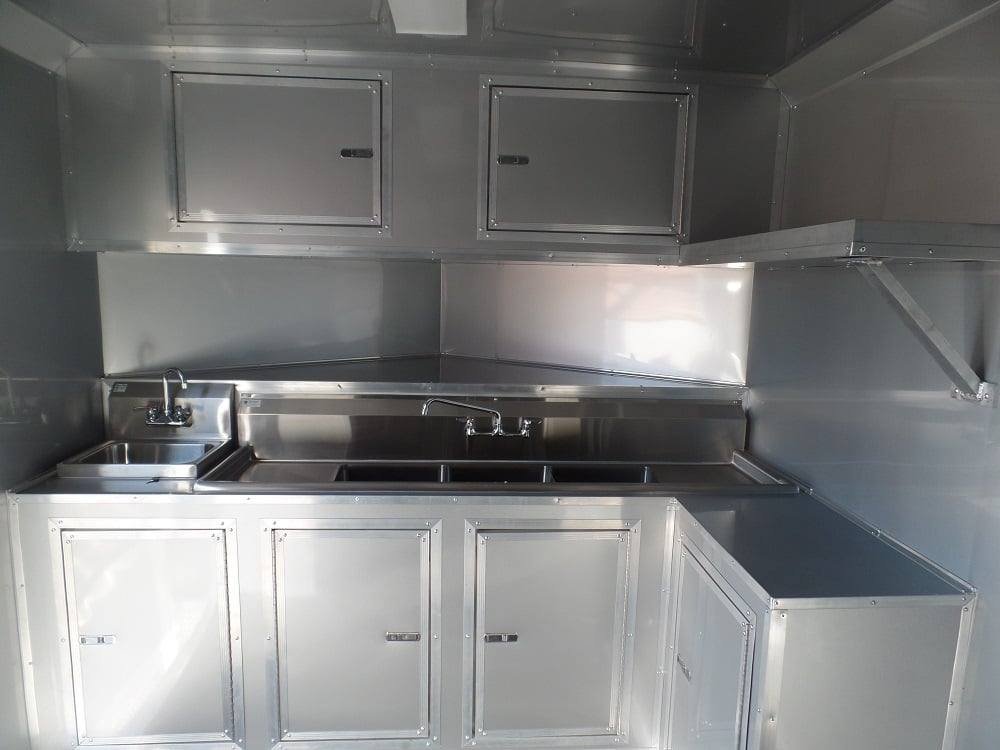 8.5′ x 30′ Concession Food Trailer Charcoal Grey BBQ Food Event Catering — photo 10