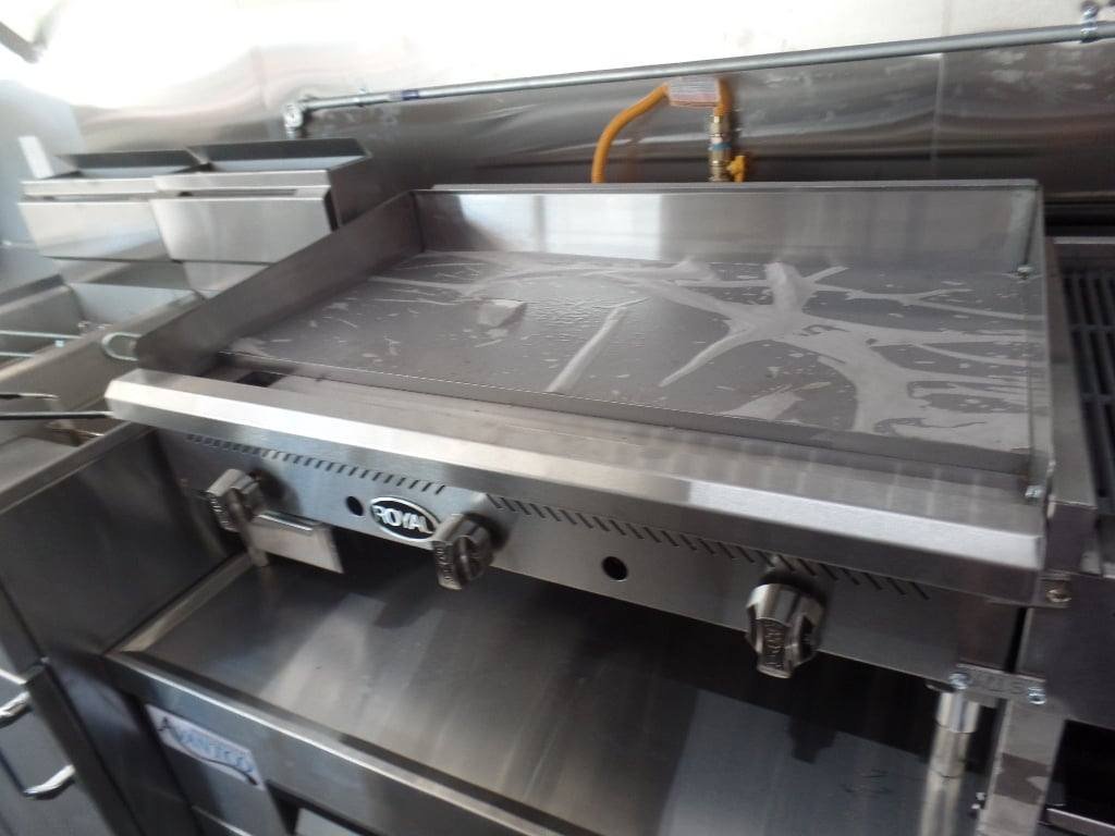 8.5′ x 36′ Gooseneck Charcoal Grey Concession Food Trailer With Appliances — photo 2