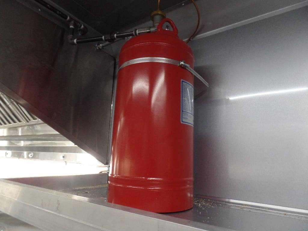 8.5′ x 36′ Gooseneck Charcoal Grey Concession Food Trailer With Appliances — photo 11