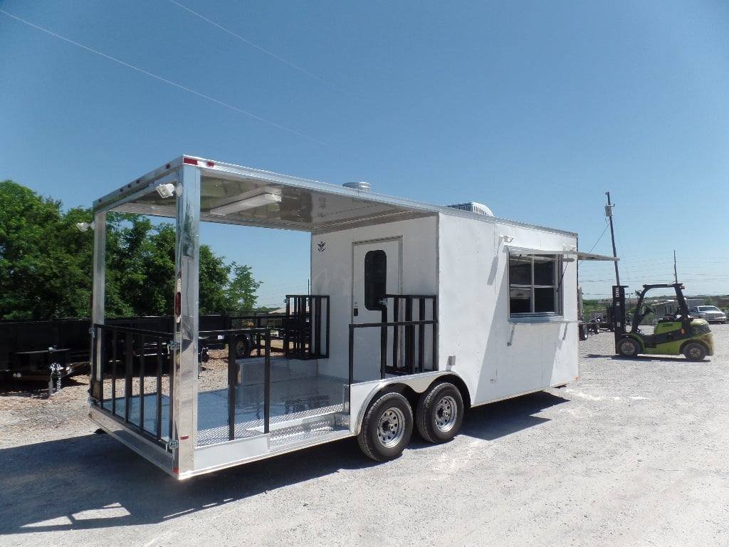 8.5′ x 22′ White BBQ Porch Concession Food Event Catering