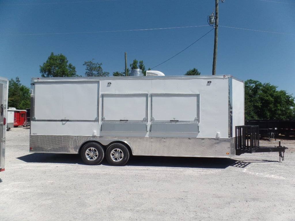 8.5′ x 22′ White Concession Food Trailer — photo 13