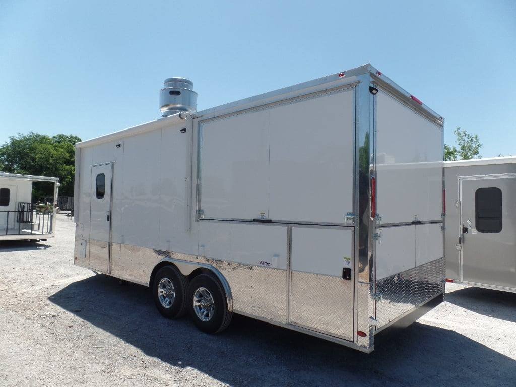 8.5′ x 22′ White Concession Food Trailer — photo 9