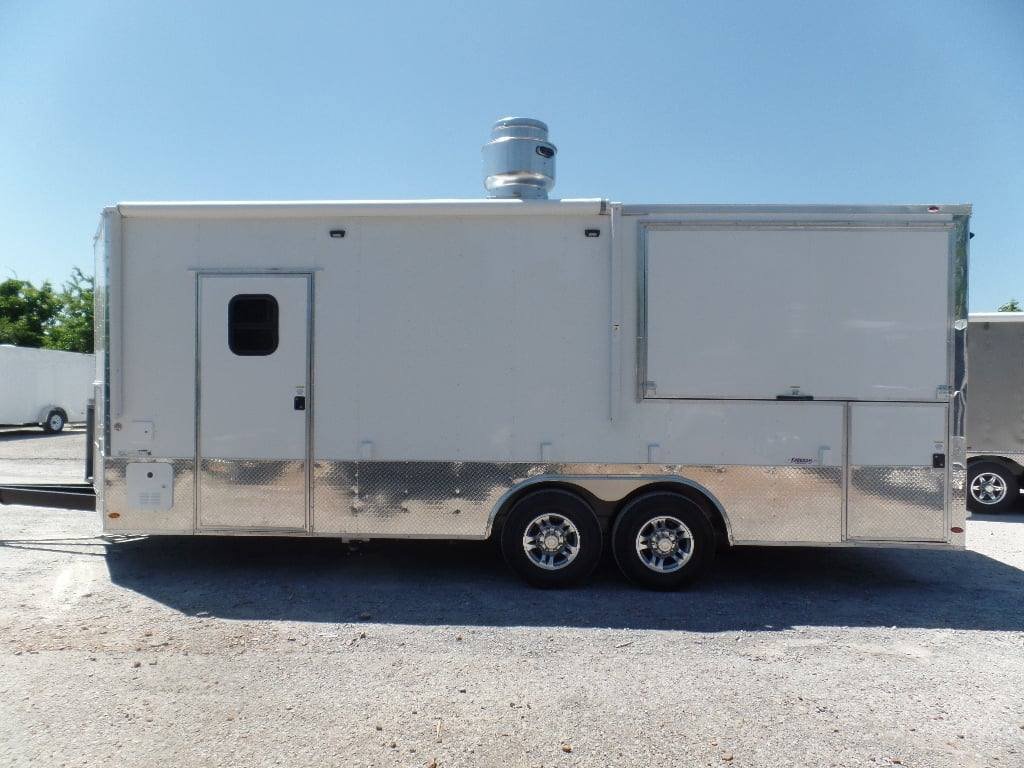8.5′ x 22′ White Concession Food Trailer — photo 3