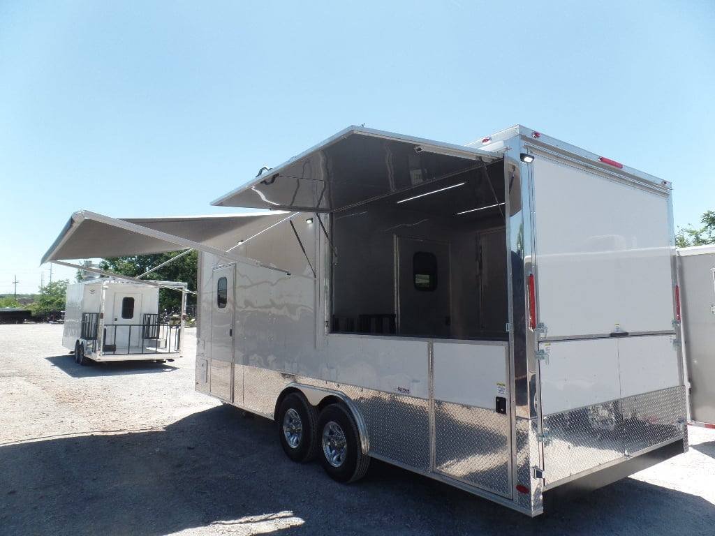 8.5′ x 22′ White Concession Food Trailer — photo 6