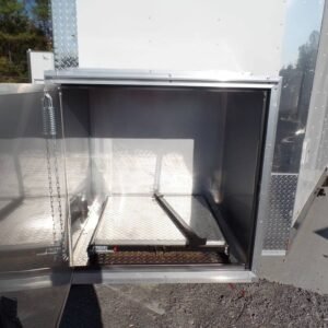8.5 x 20 white concession trailer BBQ-ready kitchen - view 13