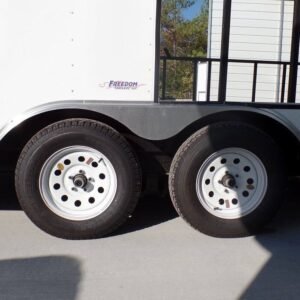 8.5 x 20 white concession trailer BBQ-ready kitchen - view 15