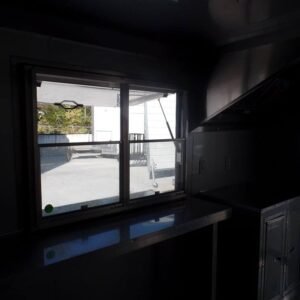 8.5 x 20 white concession trailer BBQ-ready kitchen - view 14