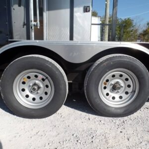 8.5 x 20 black concession trailer BBQ-ready event kitchen - view 8