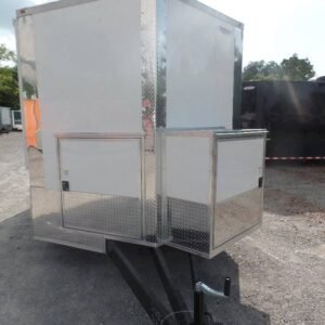 8.5 x 12 white food trailer with bright brandable finish - view 14