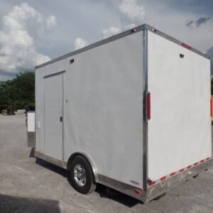 8.5 x 12 white food trailer with bright brandable finish - view 15