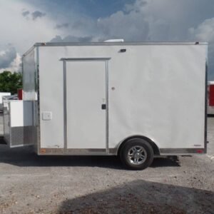 8.5 x 12 white food trailer with bright brandable finish - view 9