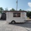8.5 x 12 white food trailer with bright brandable finish