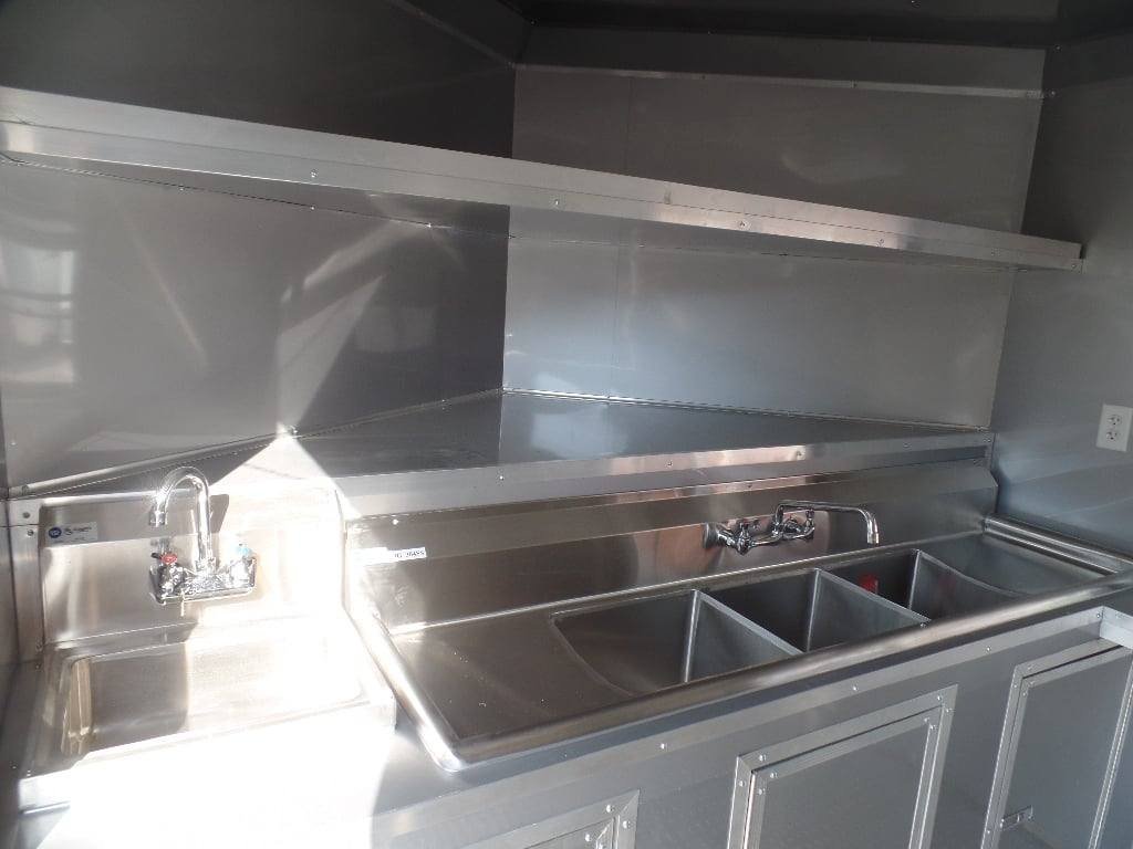 8.5′ x 12′ White Food Catering Concession Trailer — photo 4