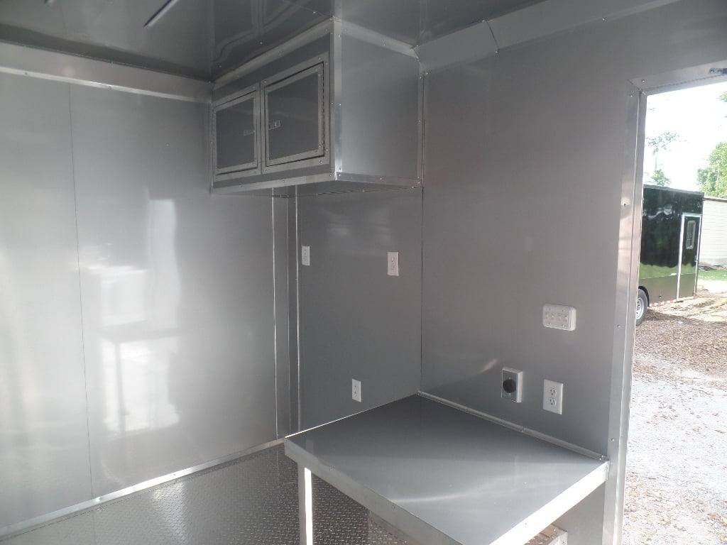 8.5′ x 12′ White Food Catering Concession Trailer — photo 3