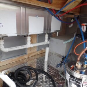8.5 x 16 white food trailer with tandem axles - view 8