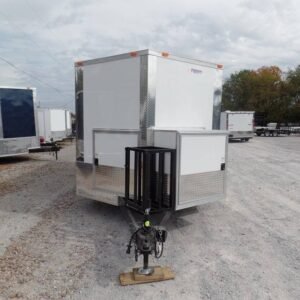 8.5 x 16 white food trailer with tandem axles - view 13