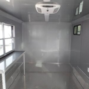 8.5 x 16 white food trailer with tandem axles - view 7