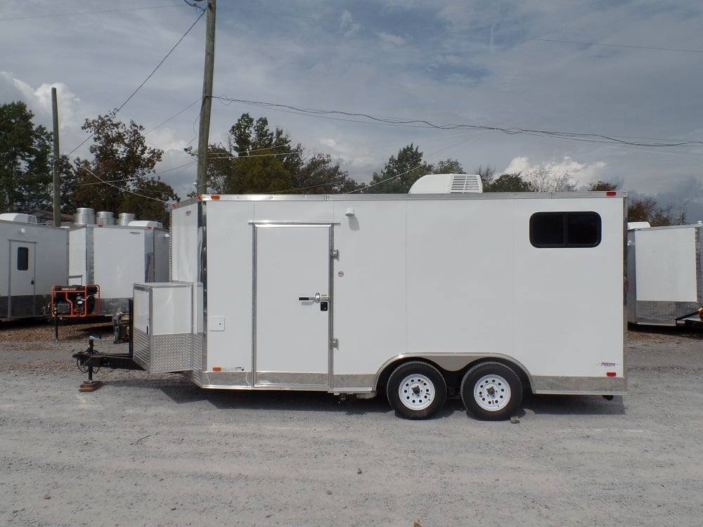 8.5′ x 16′ Concession Trailer White Food Event Catering — photo 3
