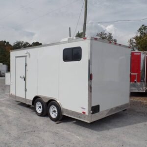 8.5 x 16 white food trailer with tandem axles - view 9