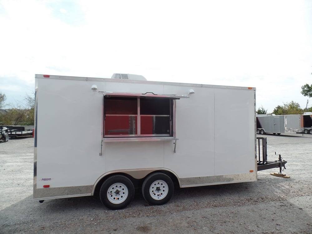 8.5′ x 16′ Concession Trailer White Food Event Catering — photo 5