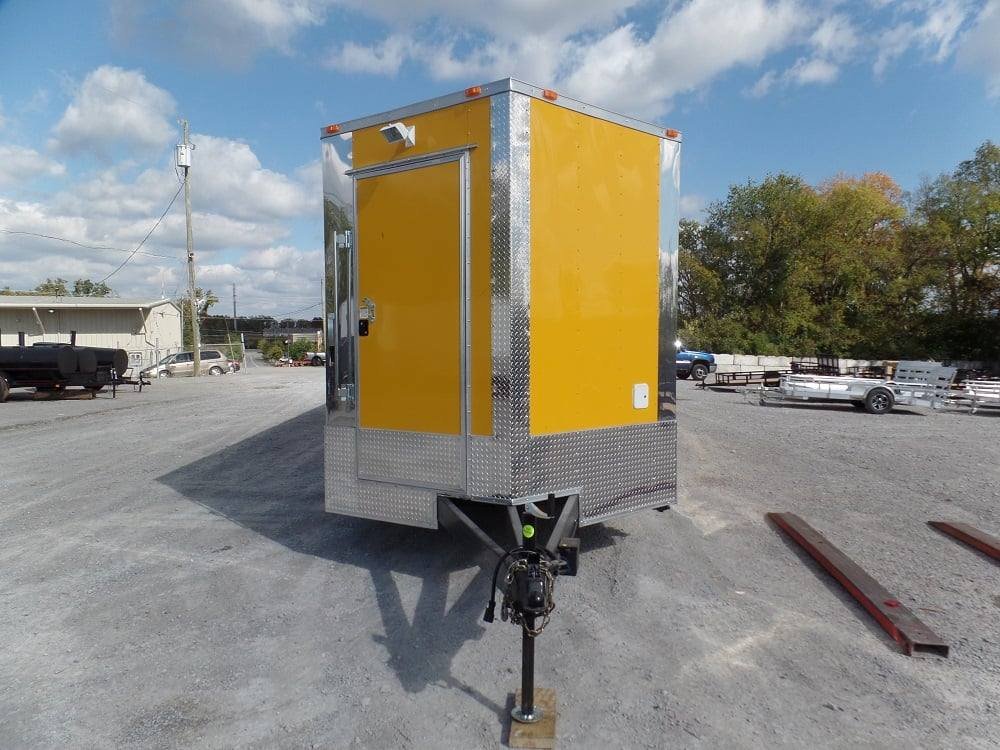 Concession Trailer 8.5′ x 32′ Yellow Food Event Catering — photo 5