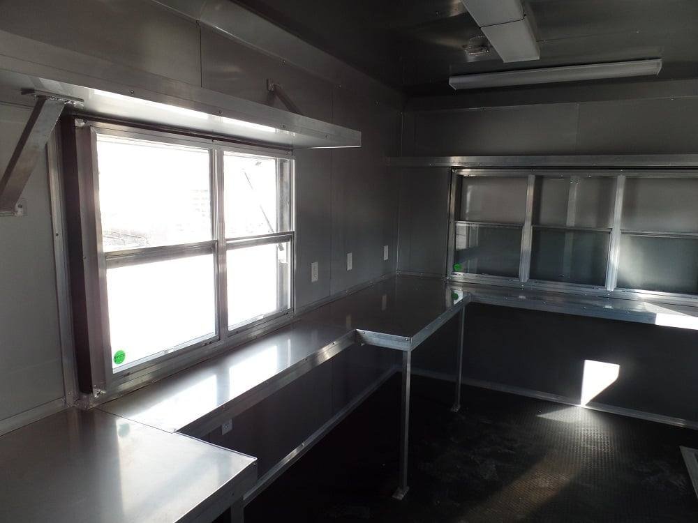 Concession Trailer 8.5′ x 32′ Yellow Food Event Catering — photo 2