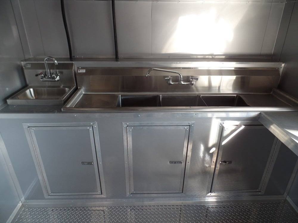 8.5′ x 30′ Concession BBQ Food Trailer Red Event Catering — photo 9