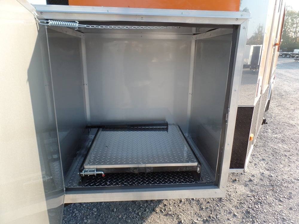 8.5′ x 24′ Concession Trailer Orange BBQ Food Event Catering — photo 13