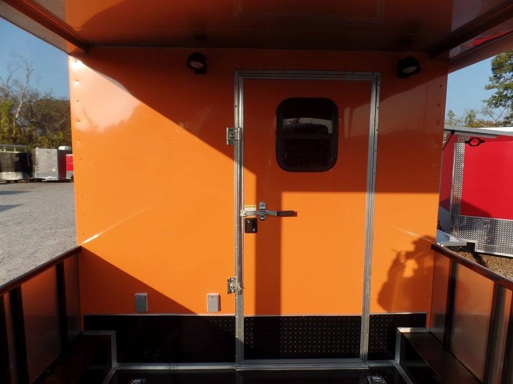8.5′ x 24′ Concession Trailer Orange BBQ Food Event Catering — photo 10