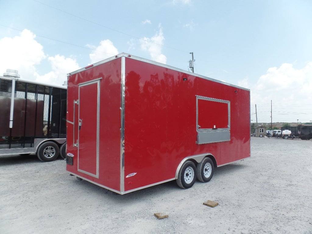 8.5′ x 20′ Red Concession Food Trailer — photo 11