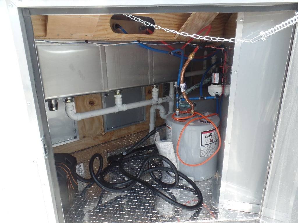 8.5′ x 12′ White Concession Food Trailer With Appliances — photo 6