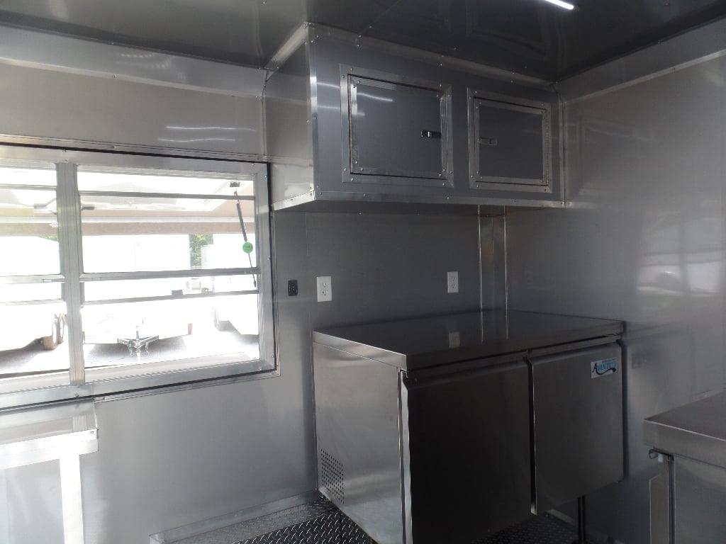 8.5′ x 12′ White Concession Food Trailer With Appliances — photo 5