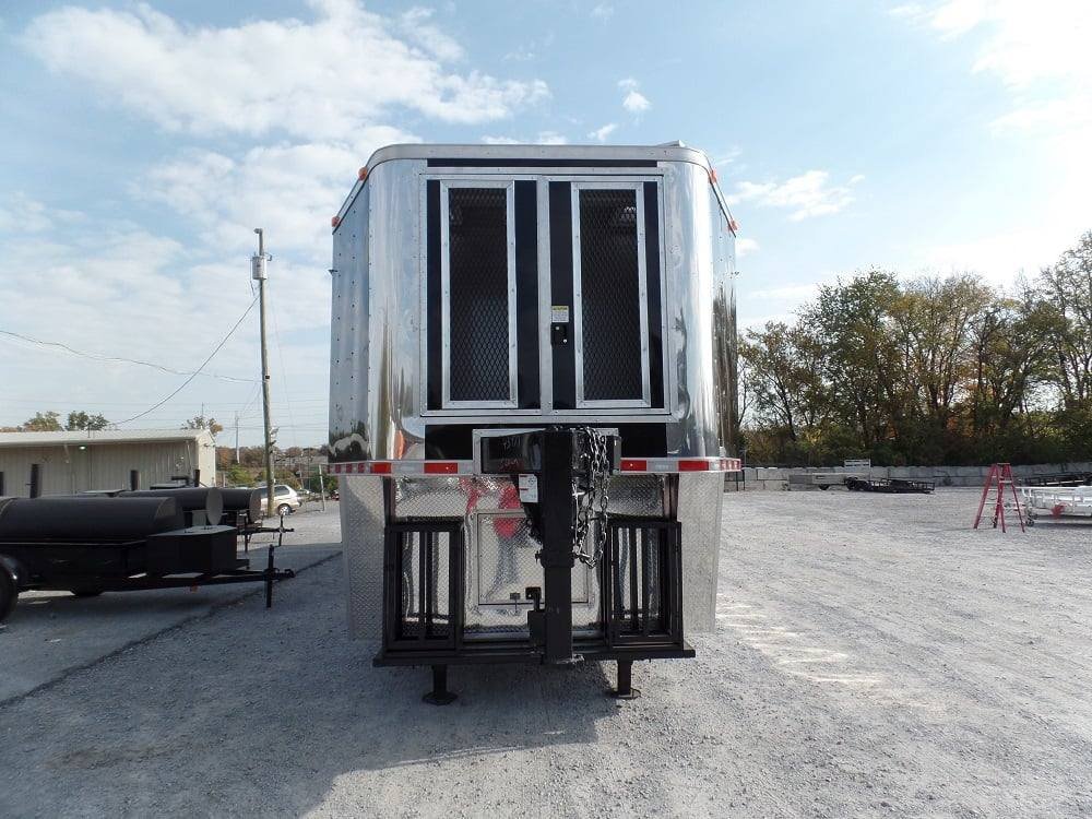 8.5′ x 45′ Concession Black Food Trailer BBQ Event Catering — photo 3