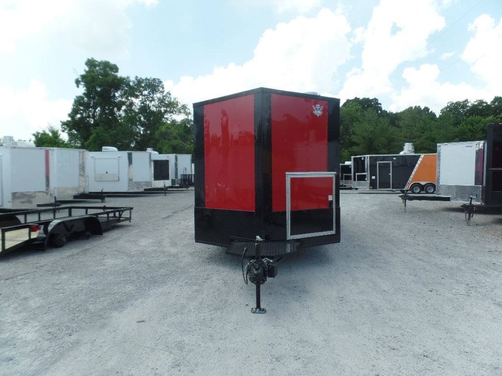 8.5′ x 22′ Red Porch BBQ Concession Food Event Trailer — photo 4