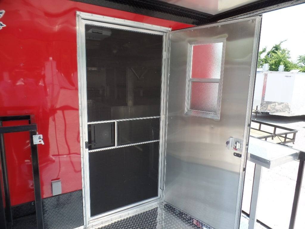 8.5′ x 22′ Red Porch BBQ Concession Food Event Trailer — photo 10
