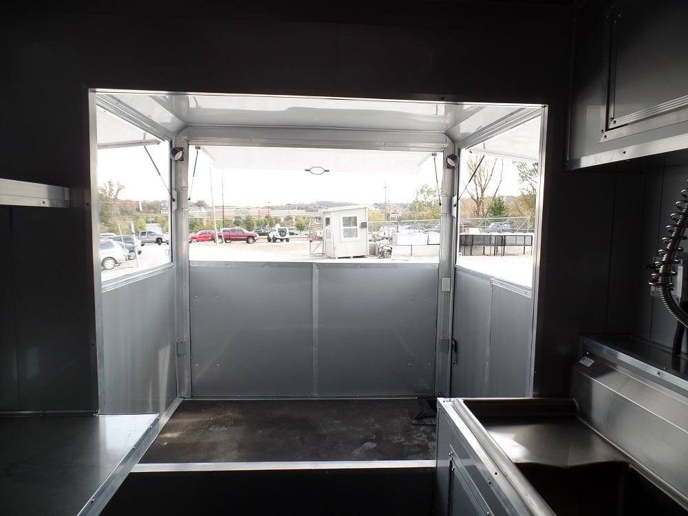 8.5′ x 45′ Concession Black Food Trailer BBQ Event Catering — photo 9