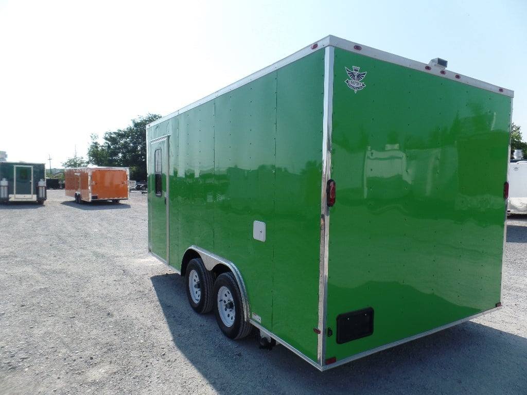 8.5′ x 16′ Lime Green Concession Food Trailer — photo 3