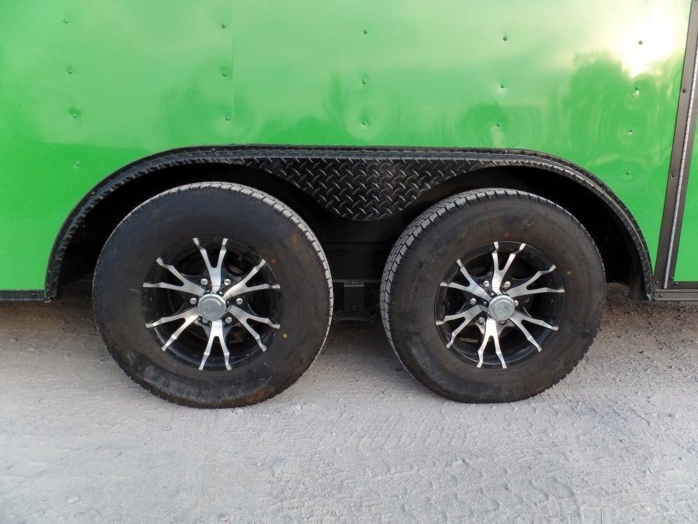 8.5′ x 22′ Concession BBQ Food Trailer Charcoal Grey/Green — photo 5