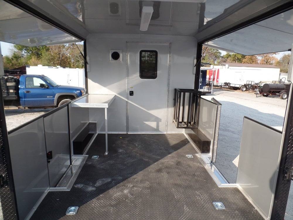8.5′ x 22′ Concession BBQ Food Trailer Charcoal Grey/Green — photo 15