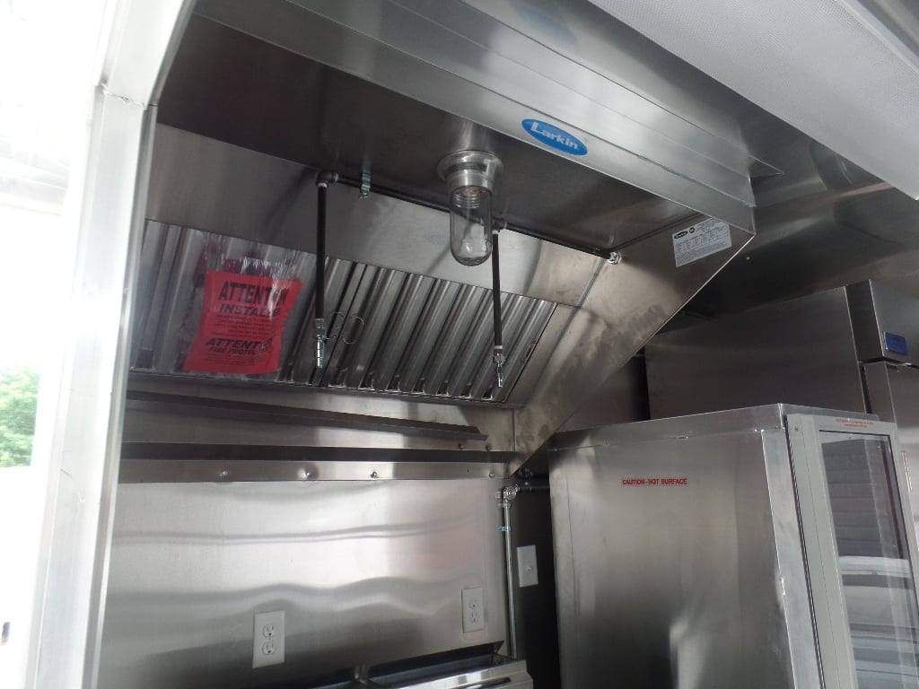 8.5′ x 22′ Concession Food White BBQ Porch Trailer With Appliances — photo 15