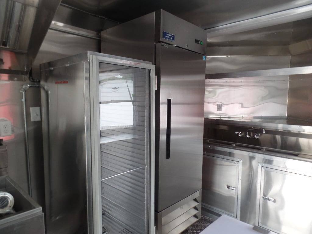 8.5′ x 22′ Concession Food White BBQ Porch Trailer With Appliances — photo 10