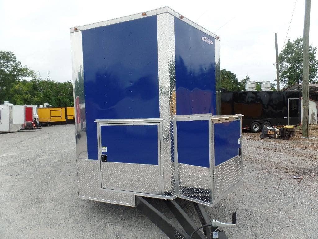 8.5′ x 24′ Blue Catering Event Concession Food Trailer — photo 10