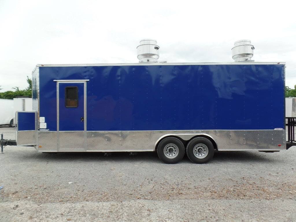 8.5′ x 24′ Blue Catering Event Concession Food Trailer — photo 8