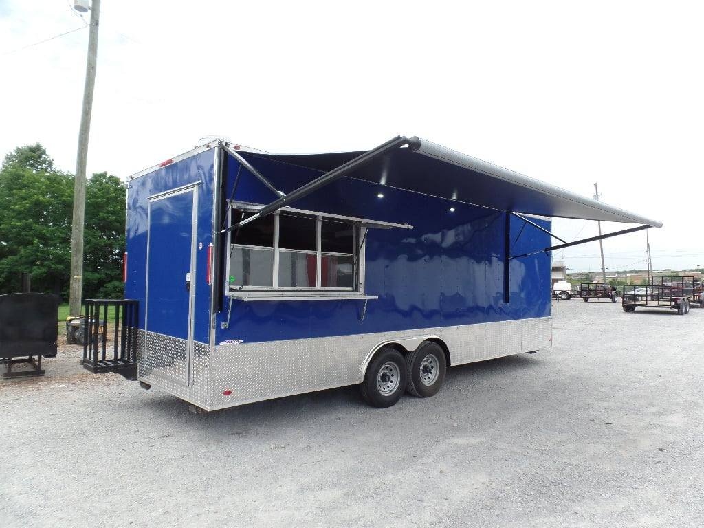 8.5′ x 24′ Blue Catering Event Concession Food Trailer — photo 2