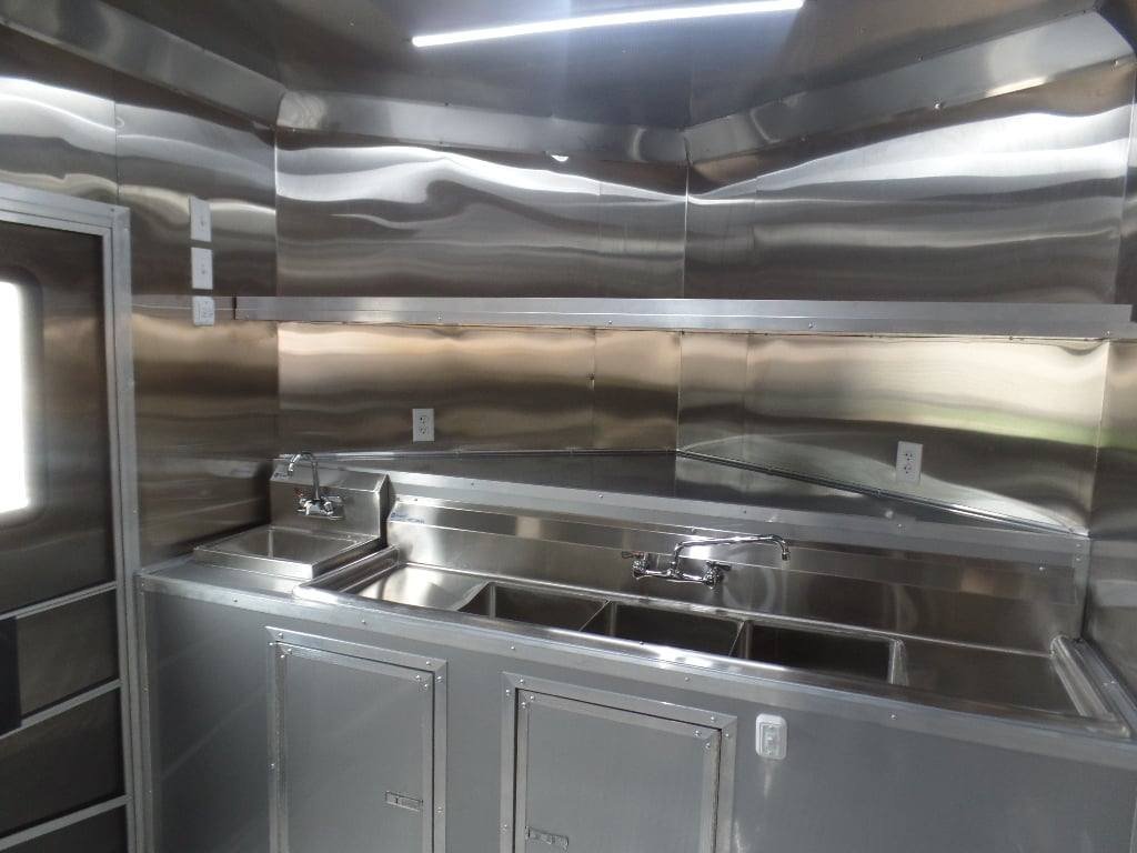 8.5′ x 24′ Blue Catering Event Concession Food Trailer — photo 12