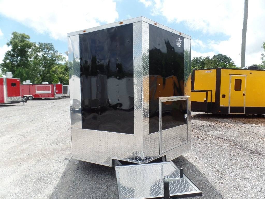 8.5′ x 20′ Orange And Black Food Concession Trailer With Appliances — photo 12