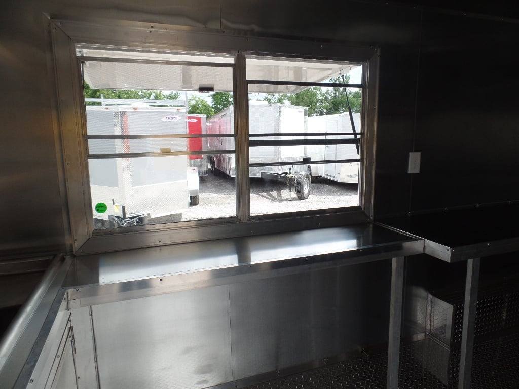 8.5′ x 20′ Orange And Black Food Concession Trailer With Appliances — photo 14